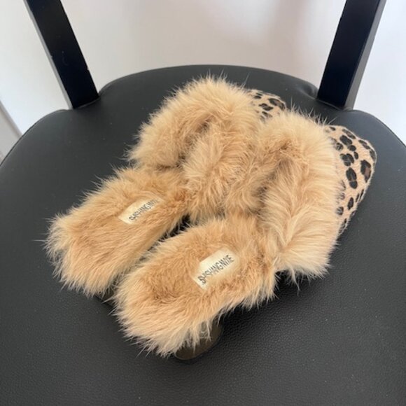 Cheetah and Fur Shoe - Shishang NVXIE - Size 43 (US Women's 10.5) - Picture 3 of 5